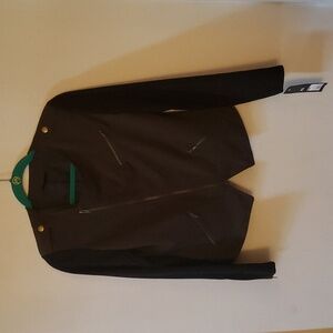 Mossimo Olive Green & Black Zip-Up Blazer (XS) | NWT